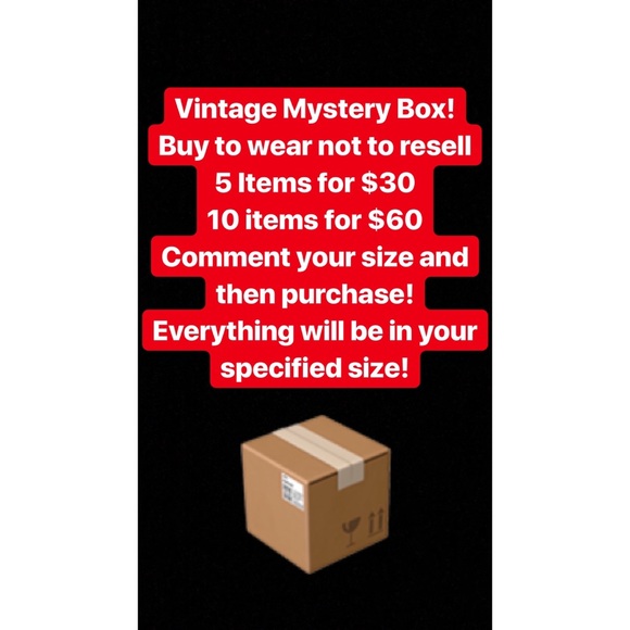 Other - Vintage Men’s Clothing Mystery Box In Your Size